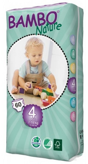 Bambo Nature T4 (7-18 kg) 60 couches
