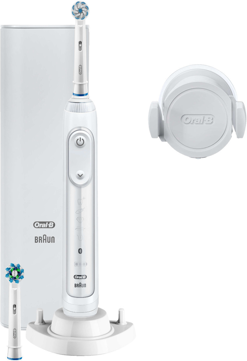 Oral-B Genius 10100S white + 2 Replacement Toothbrushes