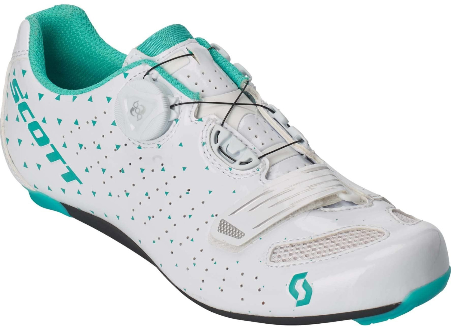 Scott Road Comp Boa Women (gloss white/turquoise blue)