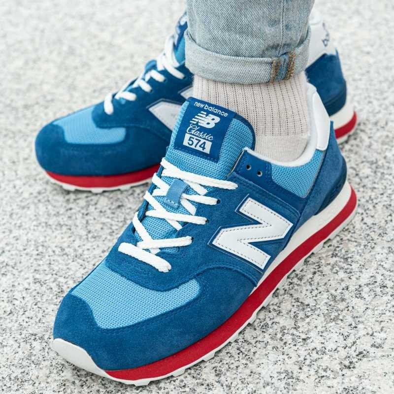 New Balance 574 Essentials classic blue/team red ab 124,93 â¬ | Preisvergleich bei idealo.de