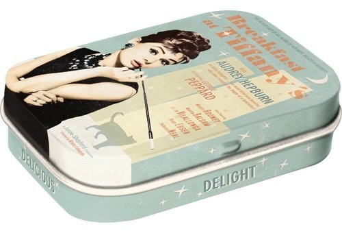 Nostalgic Art Pillbox - 4x6x1,6 cm - Breakfast at Tiffany's Blue