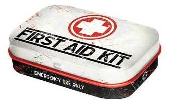 Nostalgic Art Pillbox - 4x6x1,6 cm - First Aid  KIT