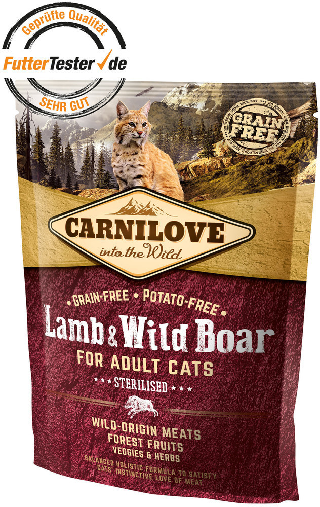 Carnilove Adult Cats agneau & sanglier sauvage (400 g)