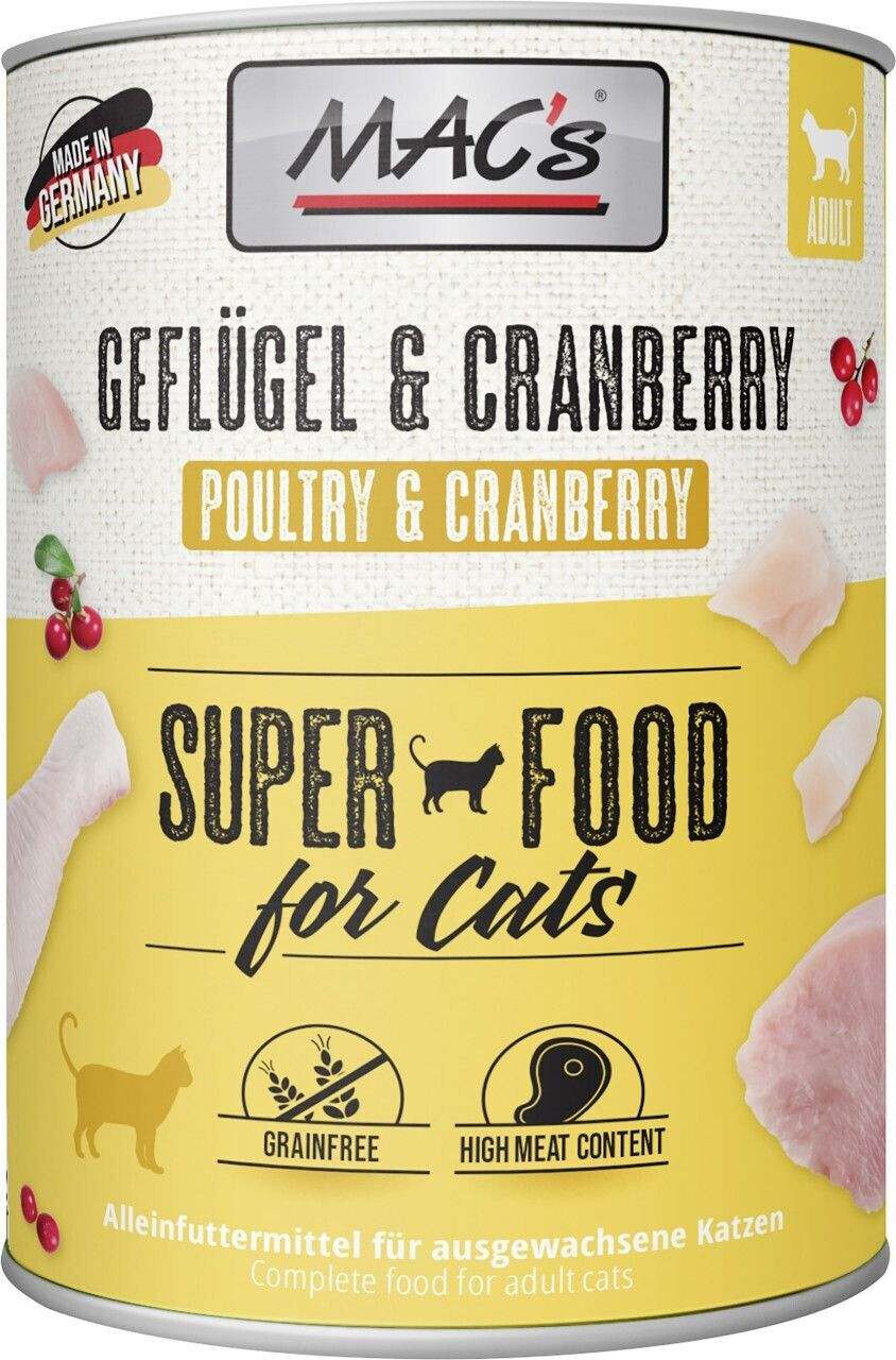 MAC's Cat Poultry & Cranberry 800g
