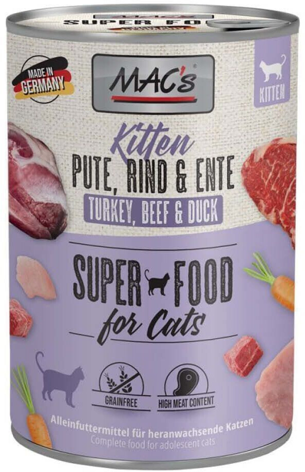 MAC's Kitten Turkey, Beef, Duck 400g