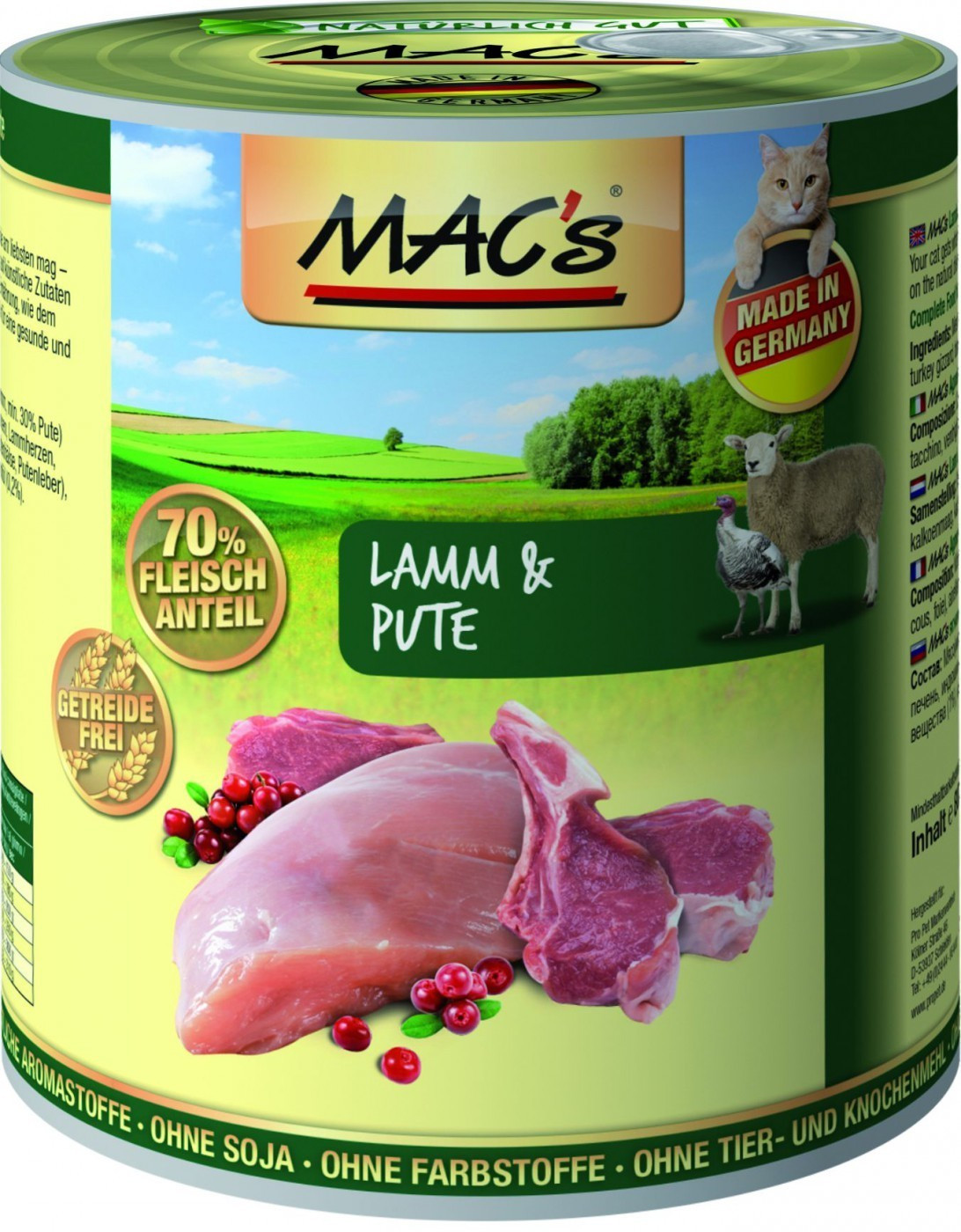 MAC's Cat Lamb & Turkey 800g