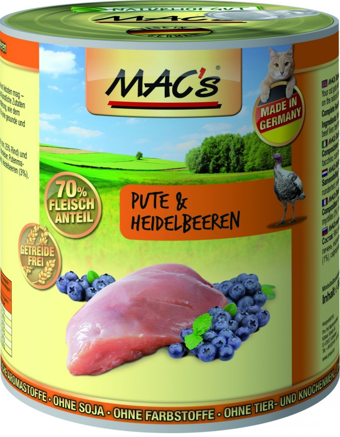 MAC's Cat Turkey & Blueberries 800g