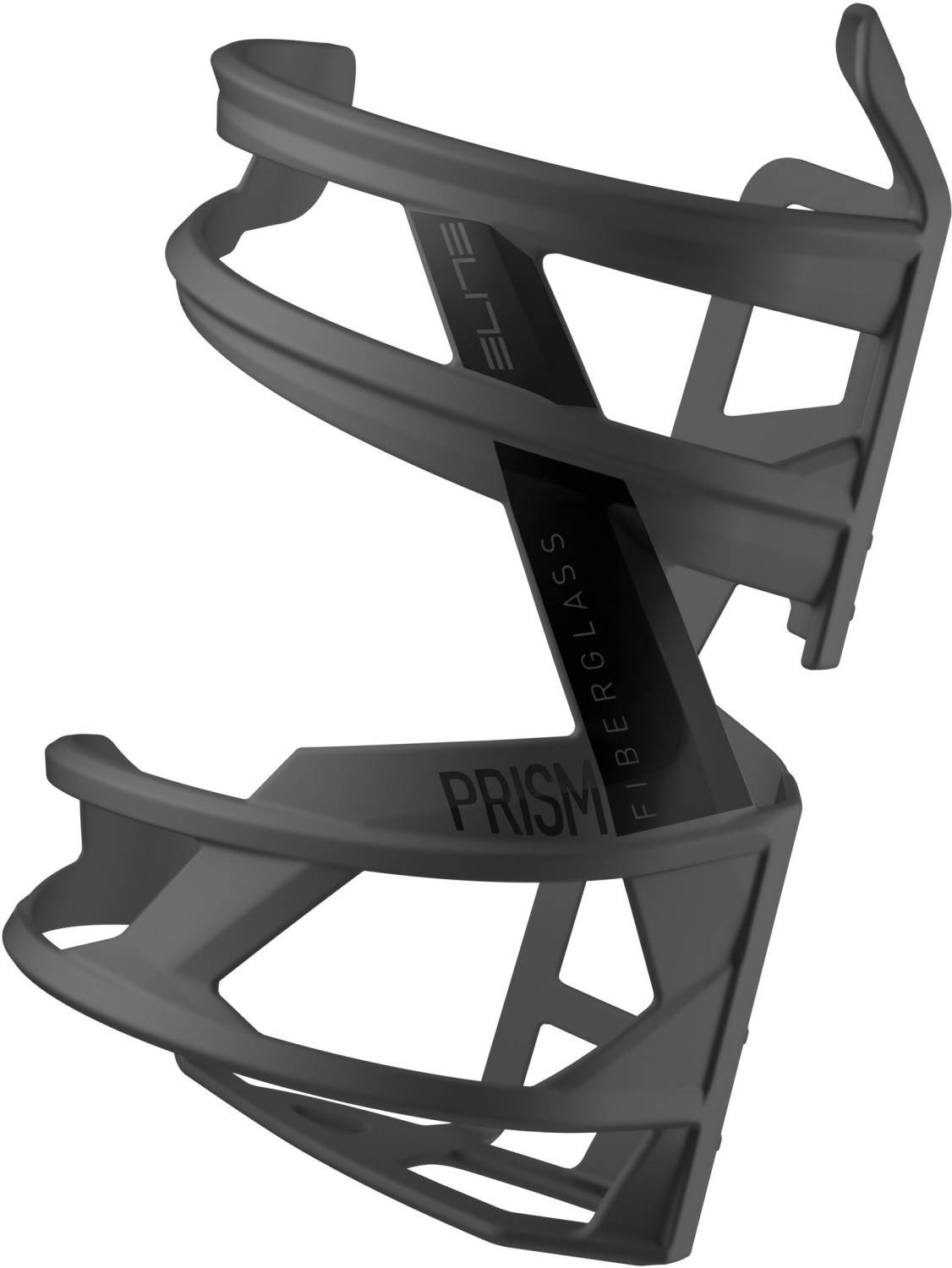 Elite Prism Left Bottle Holder left grey soft touch-black