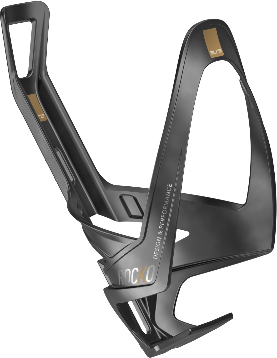 Elite Rocko Bottle Holder Carbon black matt-gold