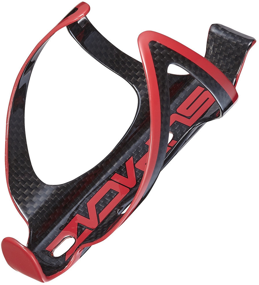 SUPACAZ Fly Cage Carbon Bottle Holder red