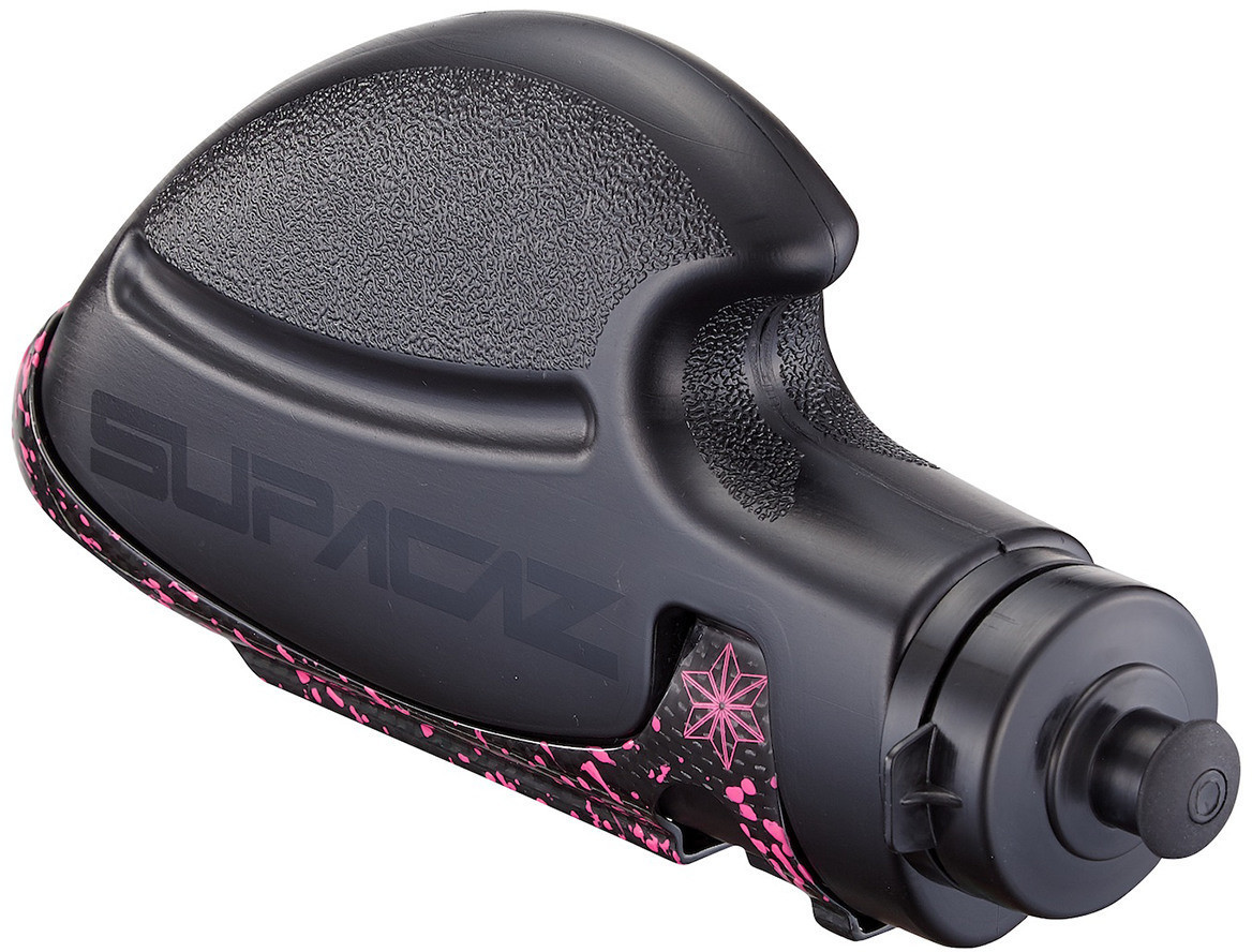 SUPACAZ TriFly Cage Bottle Holder neon pink splat