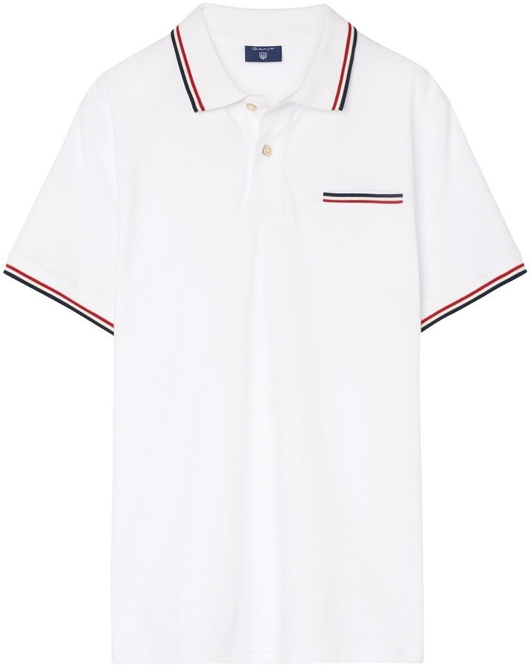 GANT 3-Color Tipping Piqué Poloshirt white (252161-110)