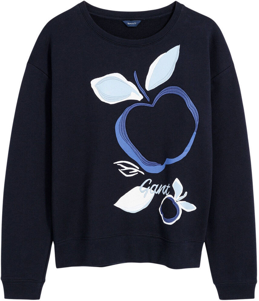 GANT Autumn Print Crew Sweatshirt evening blue (4203614-433)