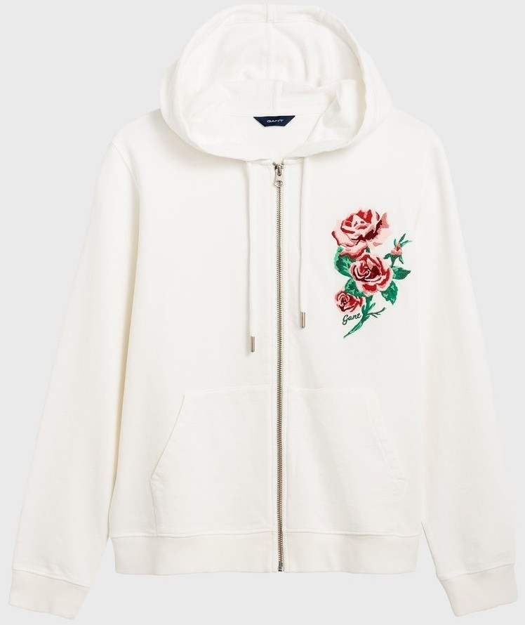 GANT Rosen Print Sweatjacket eggshell (4203610-113)
