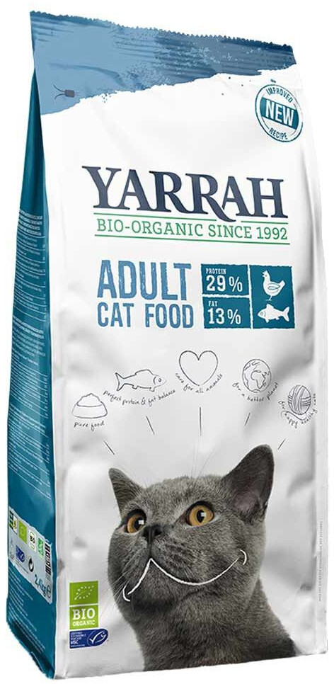 Yarrah Bio-Organic Adult Cat Food MSC Herring 2,4kg