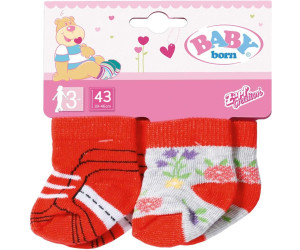 Zapf Creation 823576 Söckchen rosa Strümpfe Baby Born 2 Paar Socken 