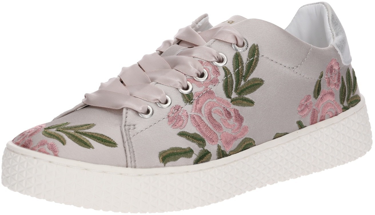 Bugatti Flower Print Trainers (52509431-6959D) taupe