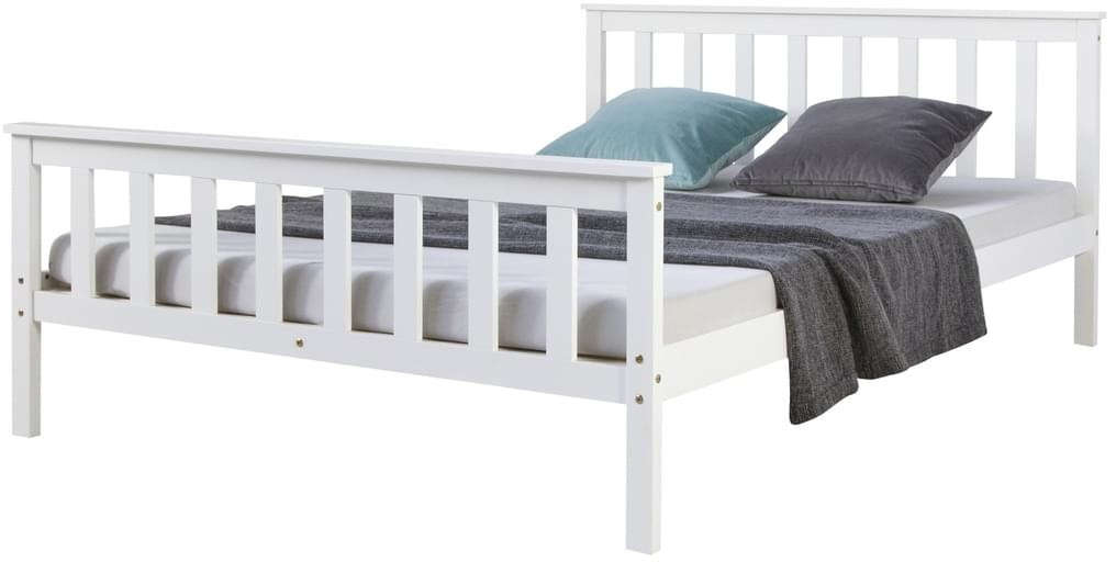 Homestyle4u Wooden Bed 8909 140x200cm