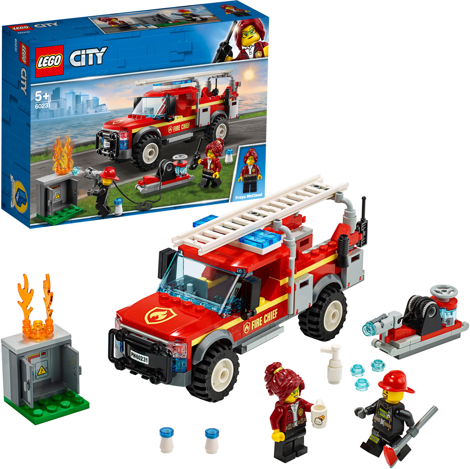 LEGO City 60282 L'unité de commandement des pompiers avec caserne et camion  de pompiers 