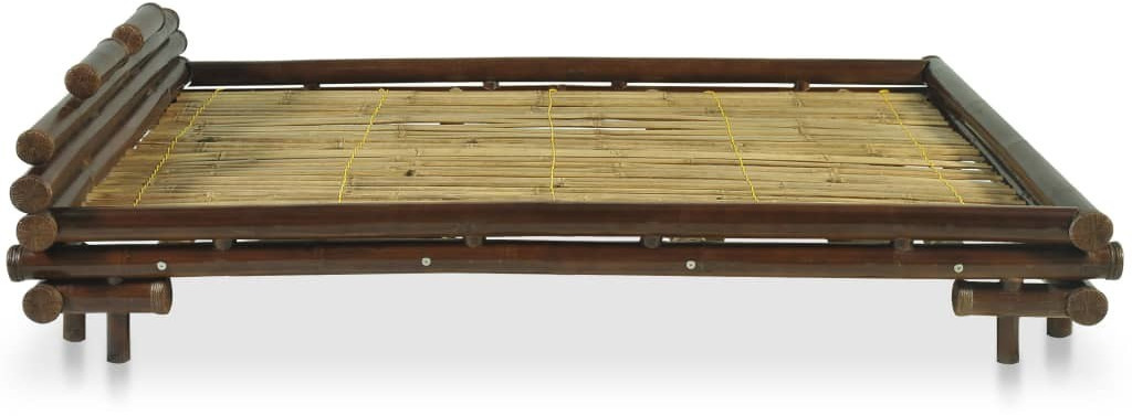 VidaXL Bamboo Bed 140x200cm 247290 Dark Brown