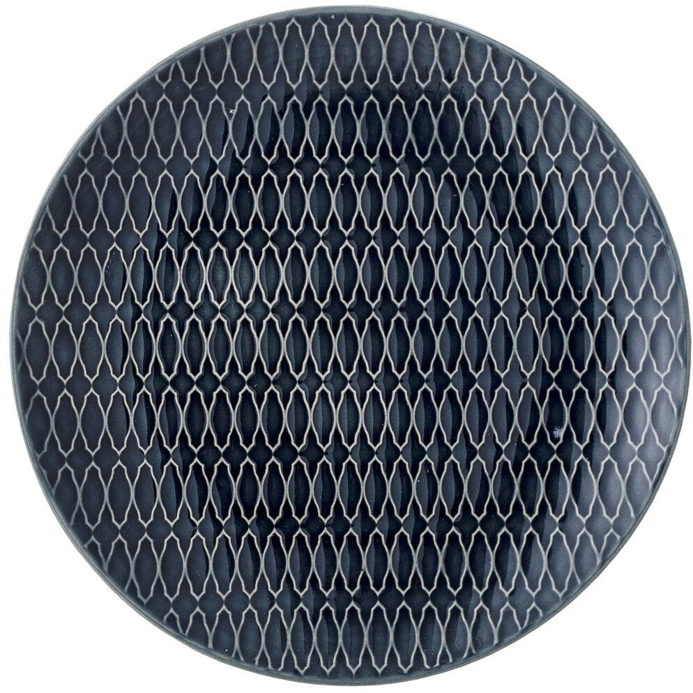 Bloomingville Naomi plate decor 2 blue (28,5 cm)