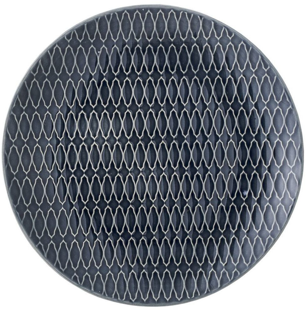Bloomingville Naomi plate decor 2 blue (20 cm)