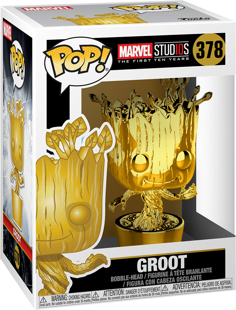 Funko Pop! Marvel Studios 10 - Groot (Chrome)