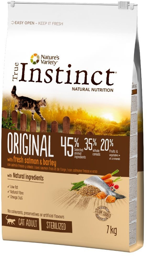 True Instinct Original saumon frais et orge Adulte stérilisé