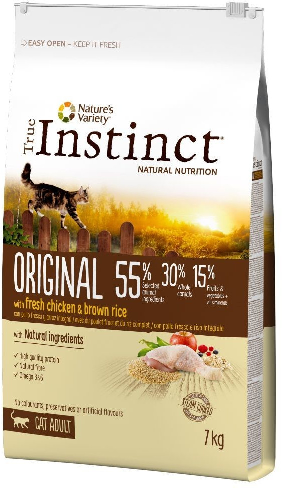 True Instinct Original poulet frais et riz complet Adulte (7 kg)