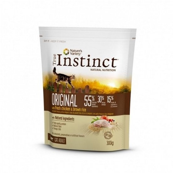 True Instinct Original poulet frais et riz complet Adulte (300 g)