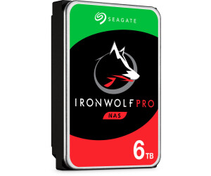 Seagate IronWolf PRO 6 TB interne Performance NAS Festplatte SATA, 128 MB Cache, 7200 RPM, SATA 6 Gb/s, inkl. Datenrettungservice 