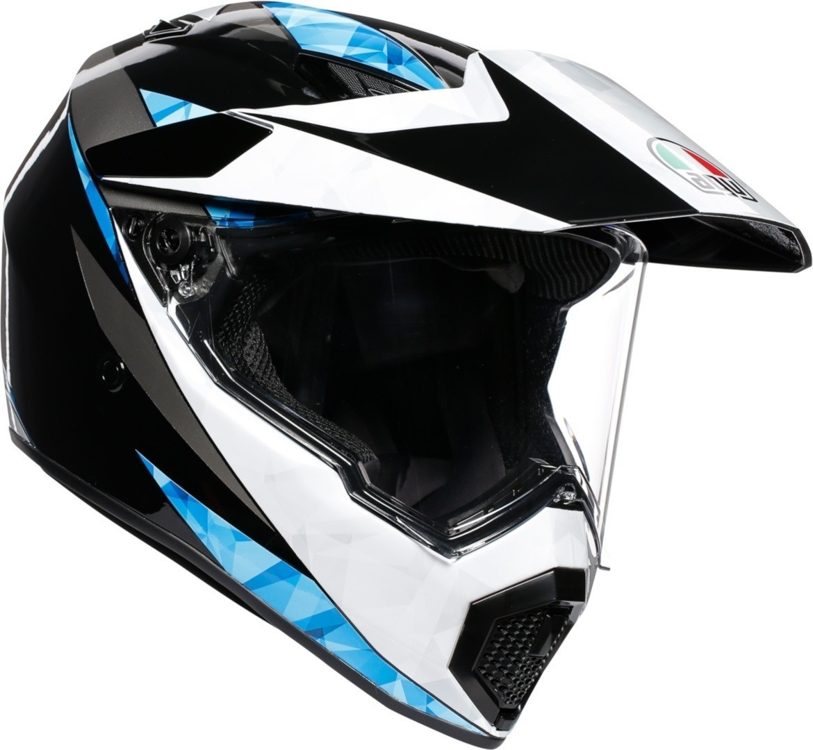AGV AX9 black/white/cyan