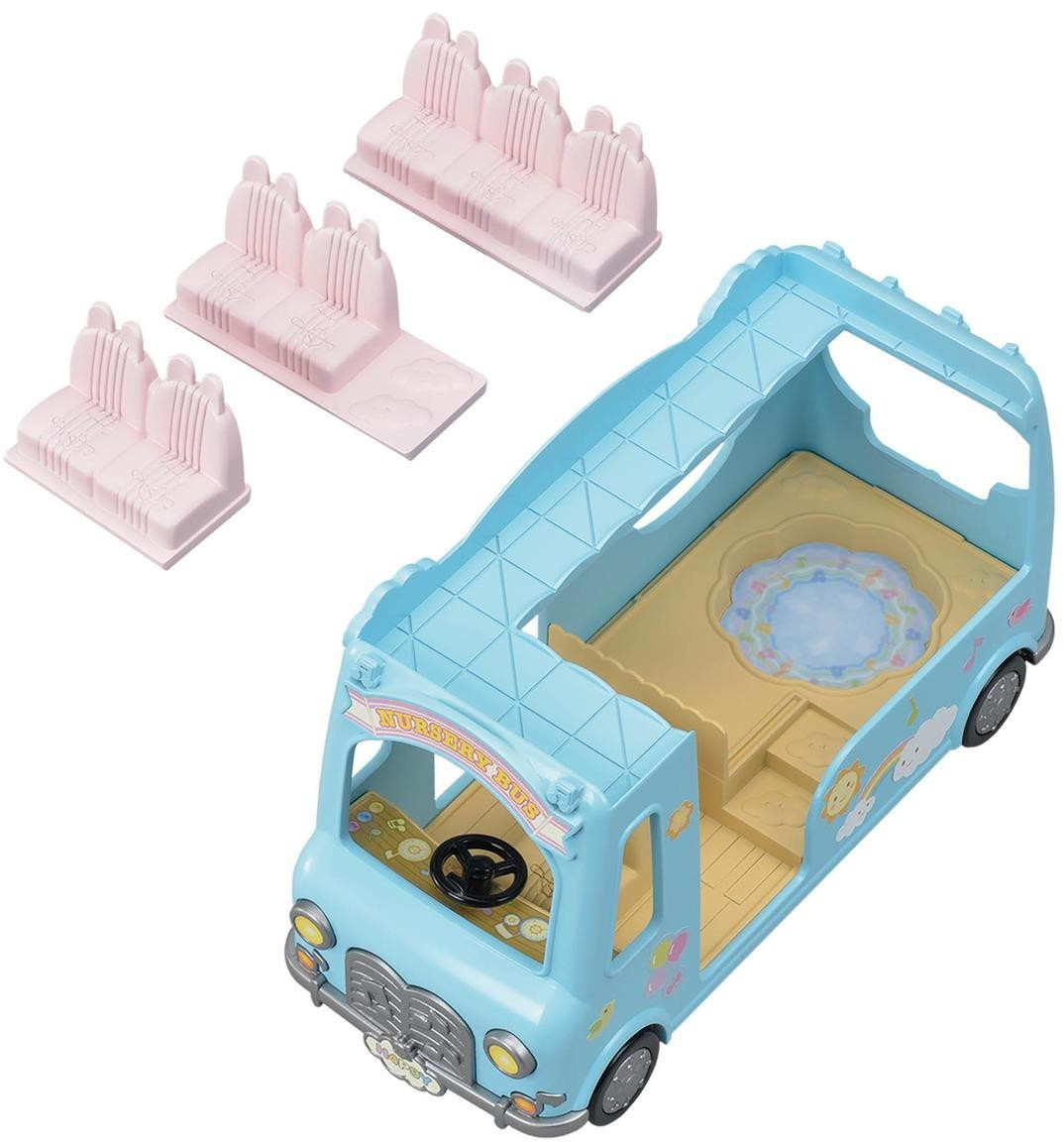 Sylvanian Families® Figurine bus arc-en-ciel des bébés 5317