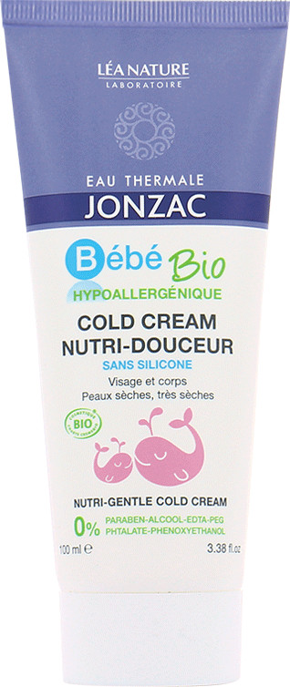 Eau thermale Jonzac Bébé Bio cold cream nutri-douceur (100 ml)