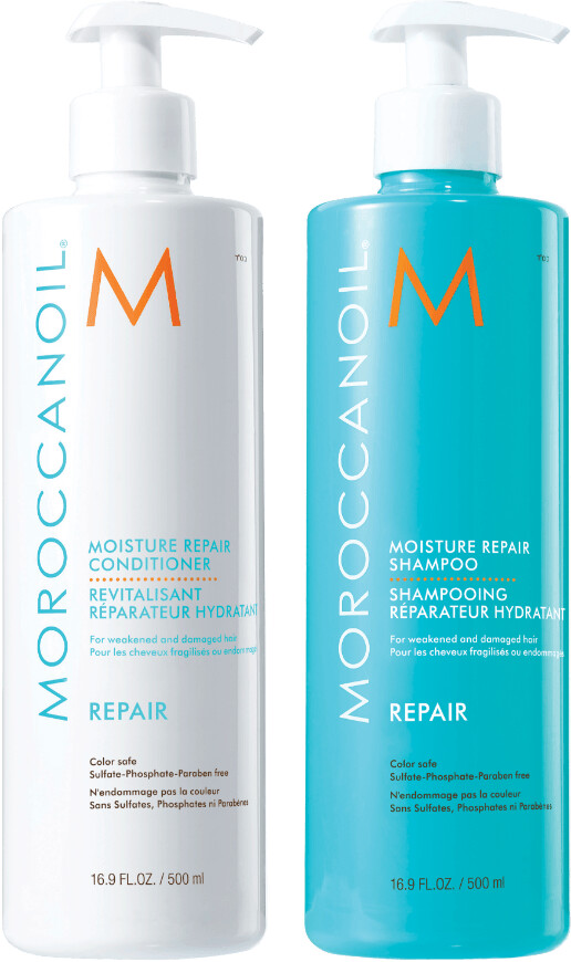 Photos - Hair Product Moroccanoil Repair Moisture Set (Shampoo & Conditioner 2 x 500 