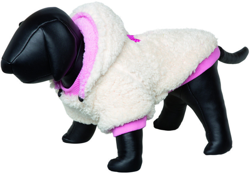 Nobby Dog Coat Teddy Creme Pink 23 cm
