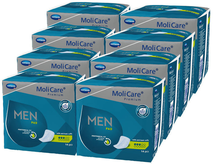 Hartmann MoliCare Premium Men Pad 3 Drops (8 x 14 pcs)