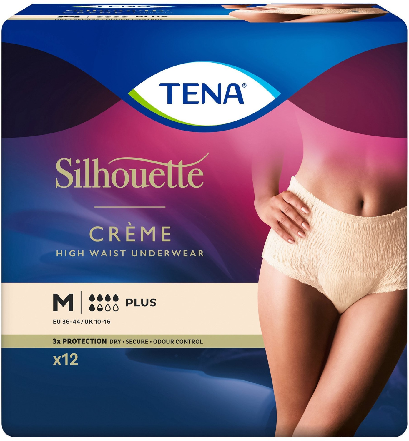 Tena Silhouette Plus M Crème (12 pcs)