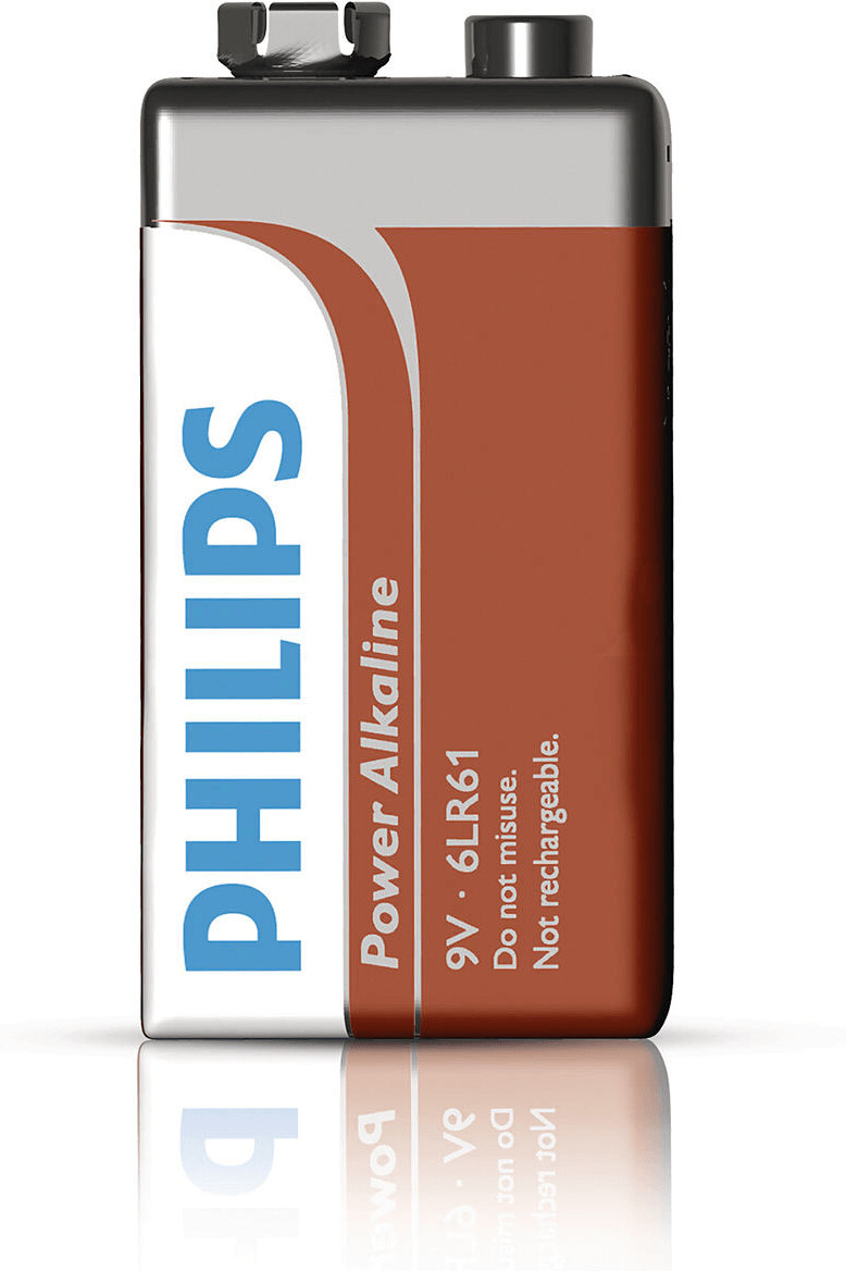 Pile Alcaline Philips 6LR61 9V au meilleur prix