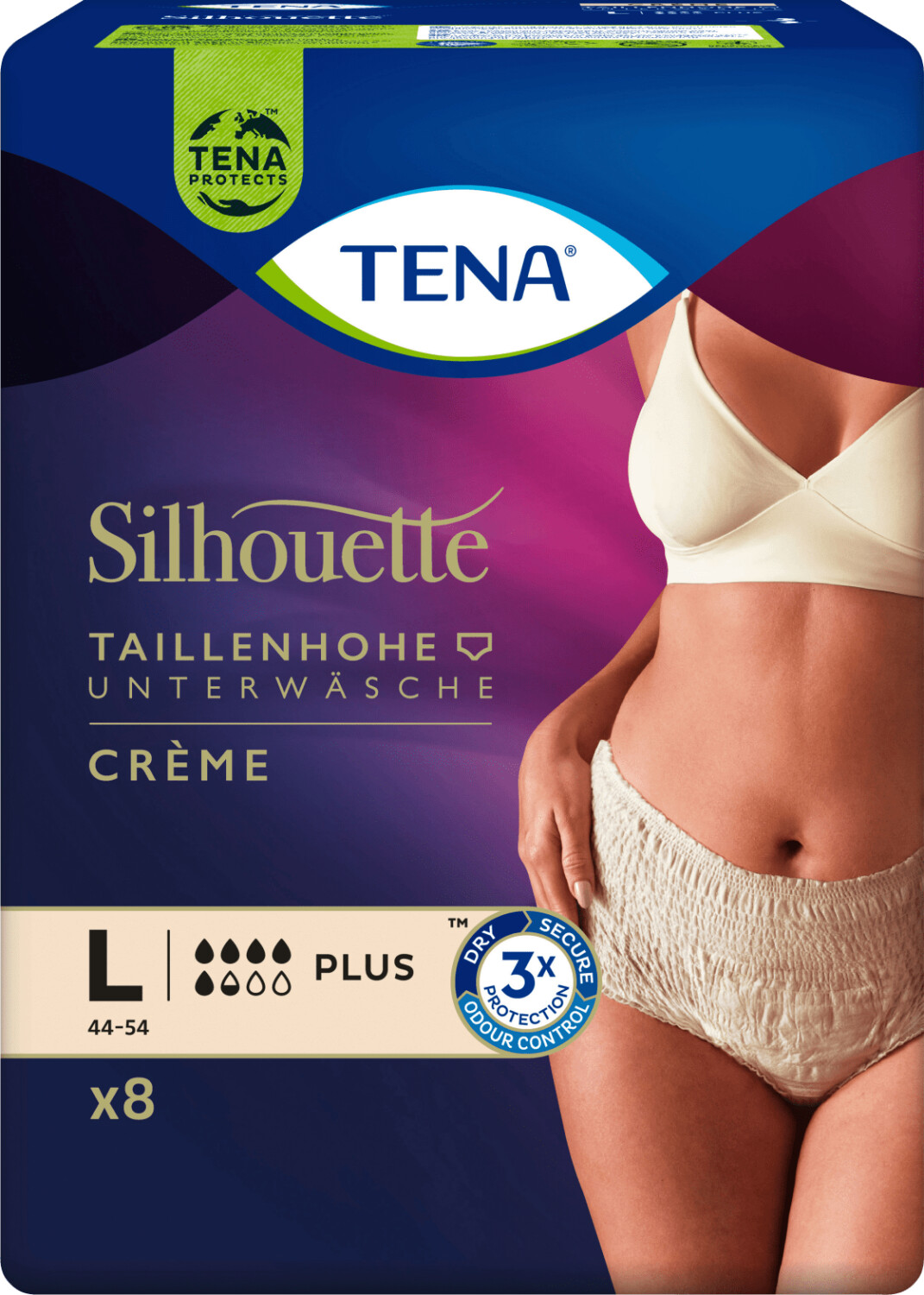 Tena Silhouette Plus L Crème (8 pc.)