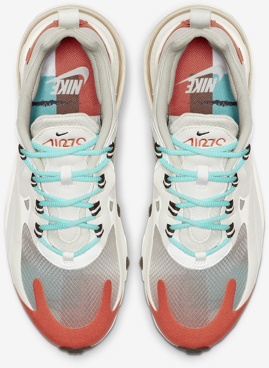 nike air max 270 react beige orange