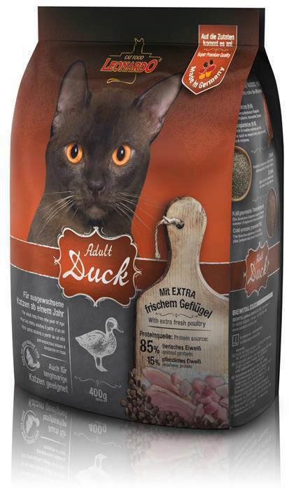 LEONARDO Cat Food Adult Duck 400g