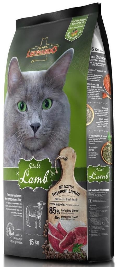 LEONARDO Cat Food Adult Lamb 15kg