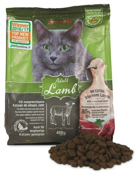 LEONARDO Cat Food Adult Lamb 400g