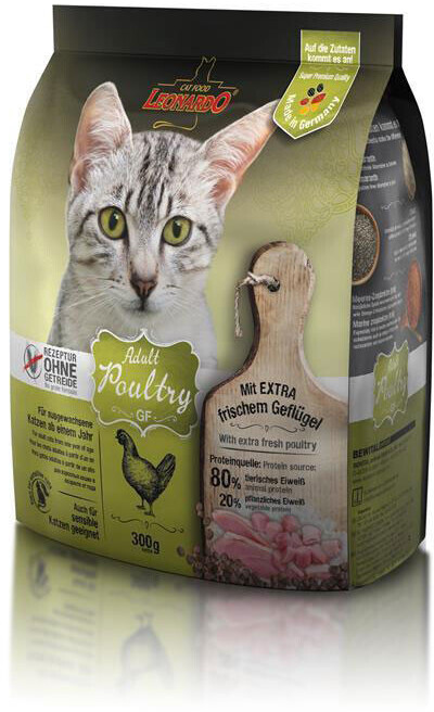 LEONARDO Cat Food Adult Poultry GF 300g