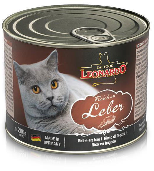 LEONARDO Cat Food Wet Food Rich on Liver