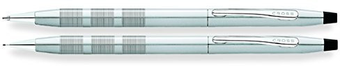 Cross Classic Century Satin Chrome Ballpoint Pen & 0.7MM Pencil Set (AT0081-14)