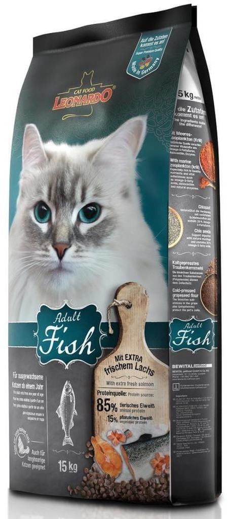 LEONARDO Cat Food Adult Fish 15kg
