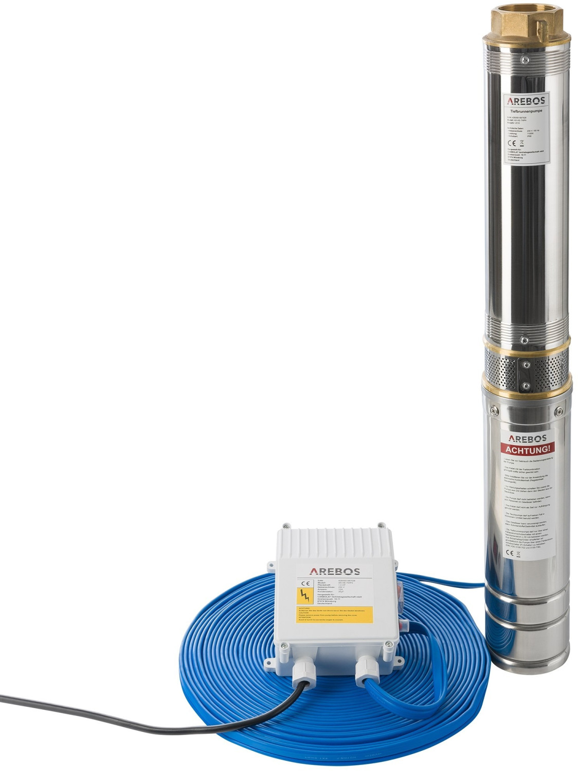 Arebos Deep Well Pump 4 1,1KW 9000L/H