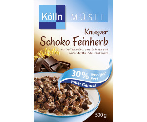 Kölln Müsli Knusper € Fett Feinherb (500g) ab 3,43 weniger Preisvergleich 30% Schoko bei 